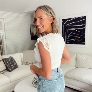 Lace sleeve Body suit